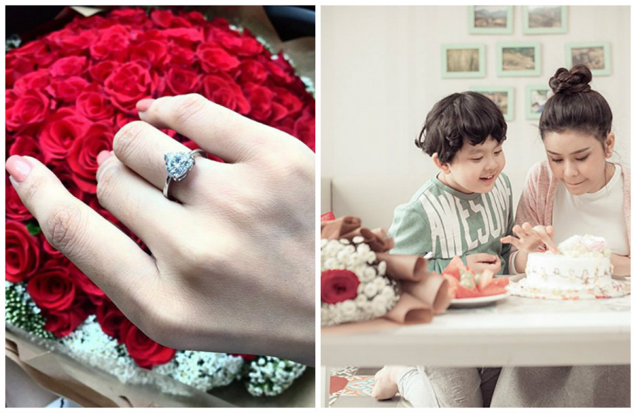 Nhẫn cầu hôn của Trương Quỳnh Anh