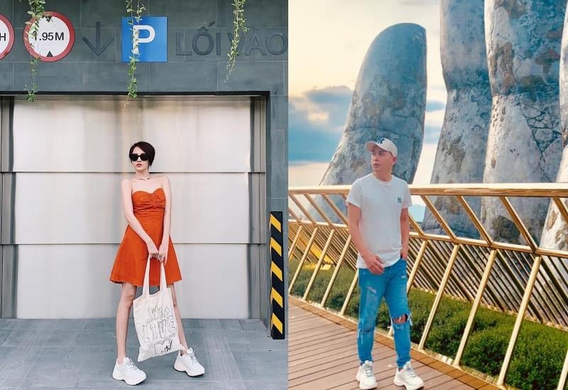 Bảo Anh - Hồ Quang Hiếu diện giày đôi đi du lịch Đà Nẵng cùng nhau.