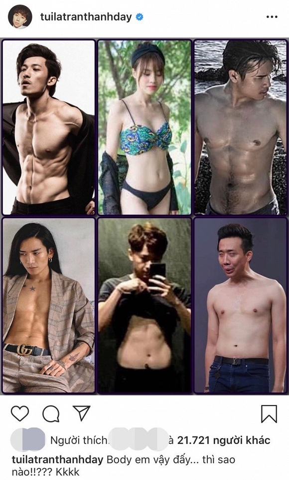 Trấn Thành vừa đăng tải hình ảnh bụng mỡ kèm câu hỏi vô dùng đáng yêu: 