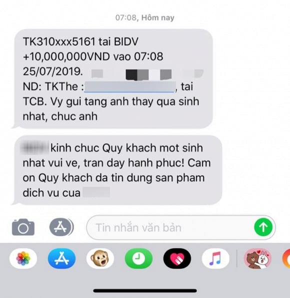 Nam ca sĩ vô cùng bất ngờ khi được fan nữ bí ẩn tặng 10 triệu chúc mừng sinh nhật.
