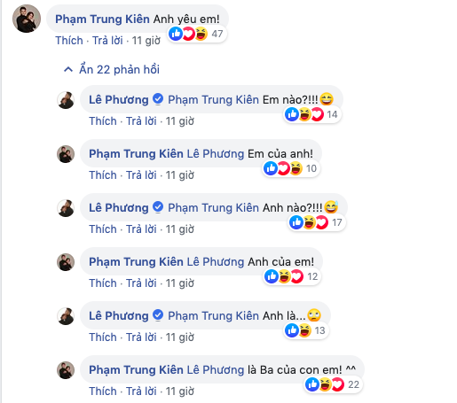 Ông xã Lê Phương dành lời ngọt ngào cho vợ.