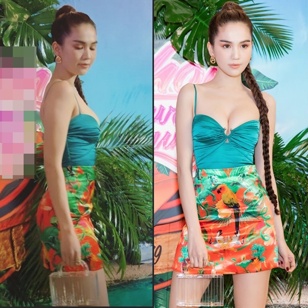 Sự khác biệt khi cùng một bộ đồ nhưng với 2 góc khác nhau.