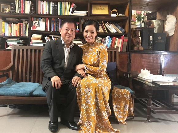 Nghệ sĩ Chiều Xuân đăng ảnh cùng chồng kèm lời nhắn yêu thương: 