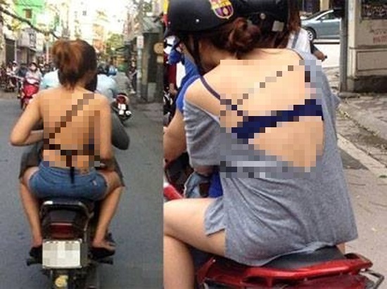 Kiểu mặc hở hang, phản cảm của các cô gái khi ra đường.
