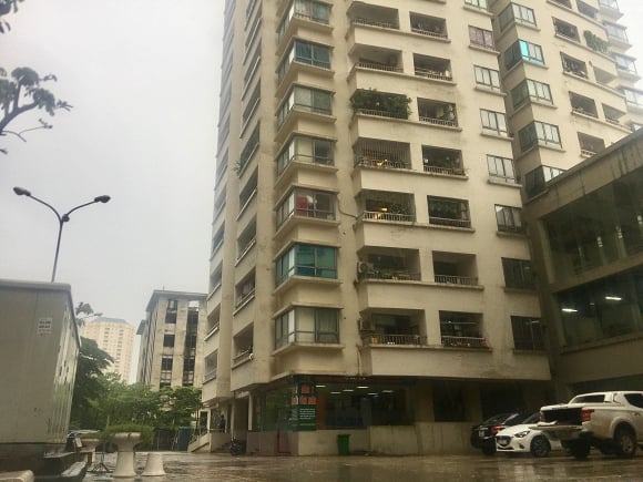 Khu chung cư xảy ra vụ việc.