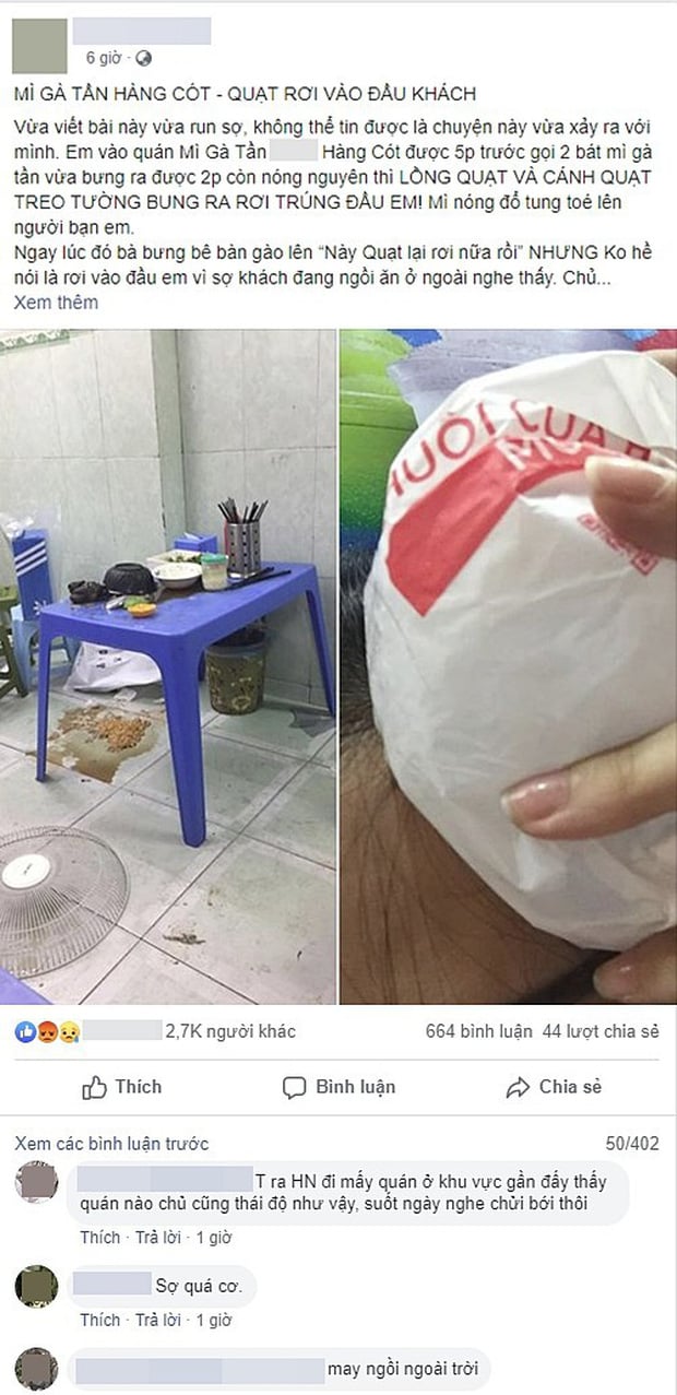Câu chuyện được chia sẻ lên mạng xã hội.