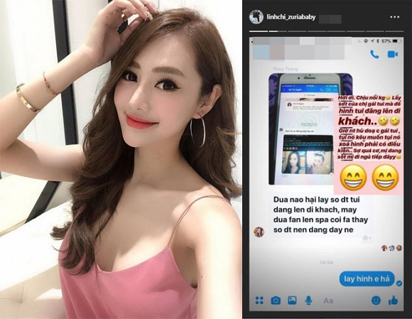 Linh Chi bị kẻ xấu lợi dụng hình ảnh đi khách.