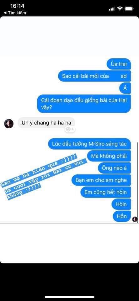 Đoạn hội thoại giữa Bảo Anh và em gái đã lên tiếng tố nữ ca sĩ hai mạng.