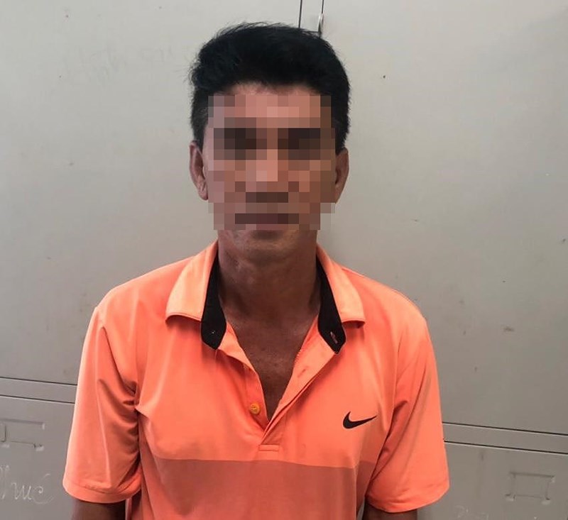 Phạm Văn Dũng tại cơ quan công an.