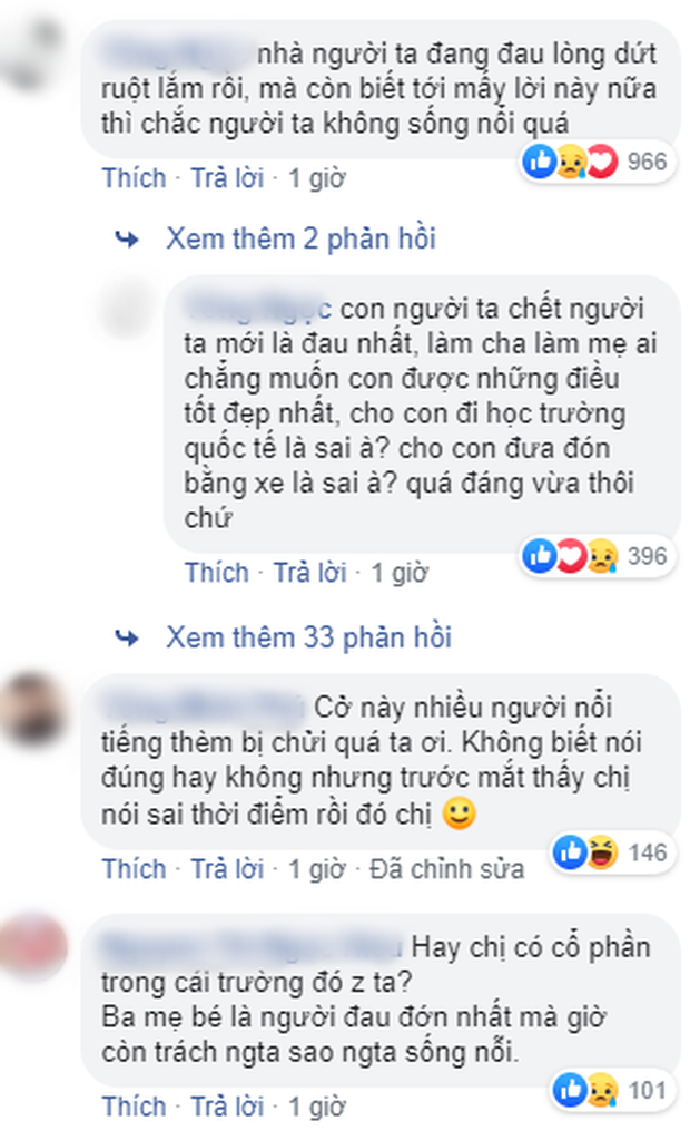 Dân mạng không ngừng bày tỏ phẫn nộ trước phát ngôn của nữ nhạc sĩ sau sự việc thương tâm trên.  