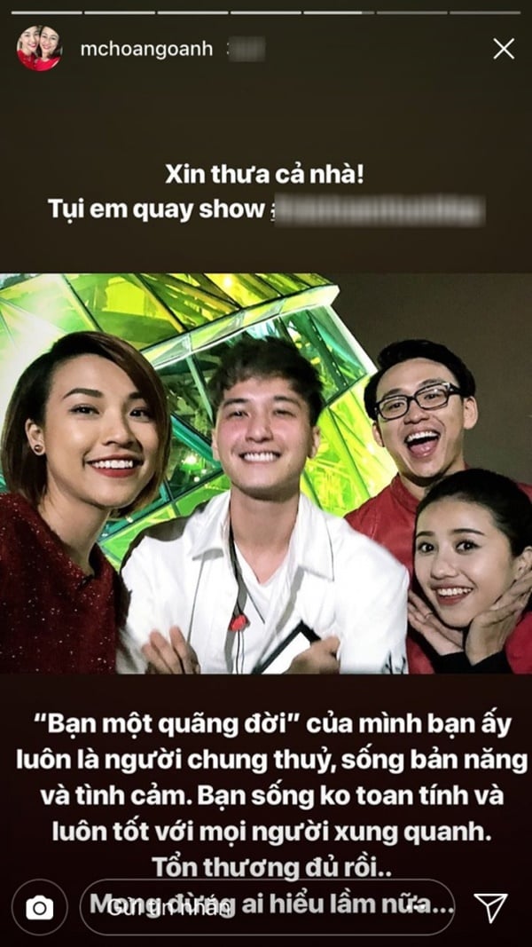 Hoàng Oanh bảo vệ người yêu cũ bằng những lời khen chân thành nhất.