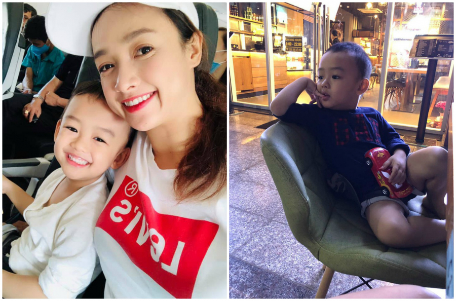 Mới đây nhất trên trang cá nhân, Lê Bê La vừa chia sẻ hình ảnh con trai 4 tuổi, ngày càng điển trai chuẩn 