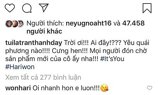 Trấn Thành khiến cộng đồng mạng vô cùng thích thú khi gọi Hari Won là 