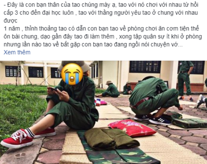 Câu chuyện được chia sẻ lên mạng xã hội.