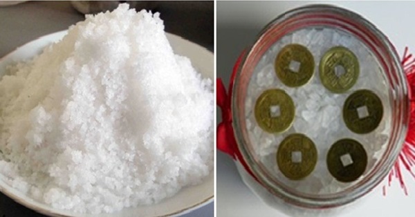 Đặt bát muối trong nhà hút phong thủy