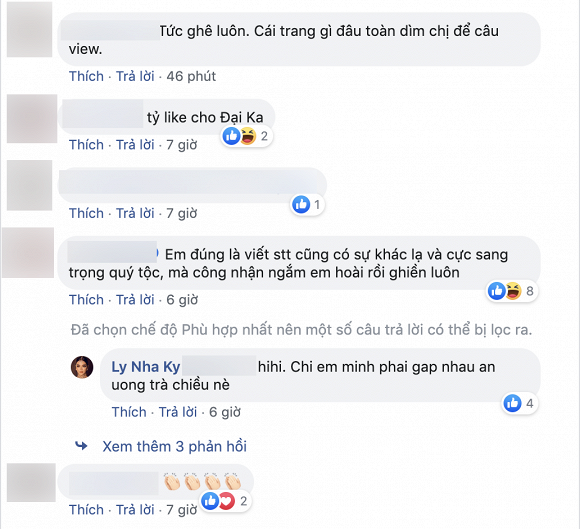 Lí lẽ của Lý Nhã Kỳ nhận được sự ủng hộ từ phía người hâm mộ và cư dân mạng.