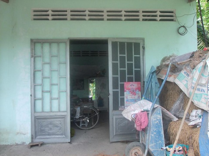 Căn nhà nơi xảy ra vụ việc. Ảnh:Trường Sơn