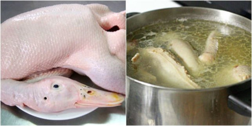 Bỏ chút muối và rượu trắng khử mùi hôi của vịt