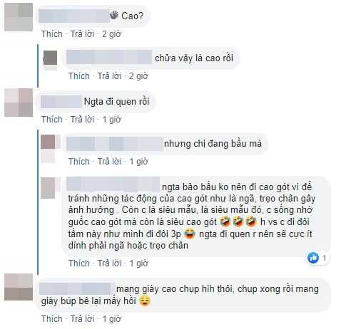 Dân mạng tranh cãi chuyện đi giày cao gót của Lan Khuê.    
