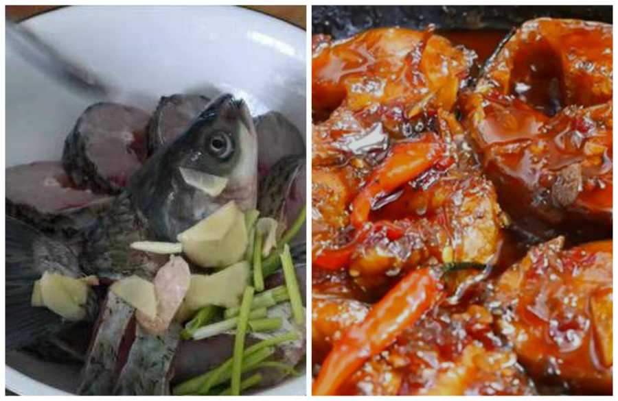 Cá kho ngon hãy dùng rượu hoặc giấm rửa cá