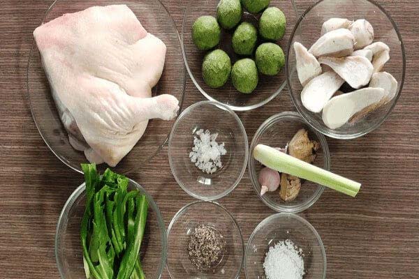Nguyên liệu cho món vịt om sấu