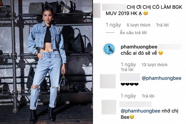 Cách đây vài ngày, trên trang cá nhân, Phạm Hương đã đăng tải những hình ảnh xuất hiện tại một sự kiện tại Mỹ. Khi những hình ảnh này được đăng tải, Phạm Hương nhận được rất nhiều phản hồi từ cộng đồng mạng. Theo đó, một người hâm mộ đã hỏi: 