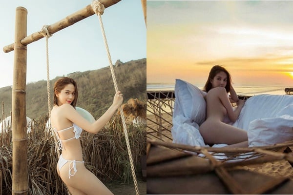 Mới đây, Ngọc Trinh cùng ông bầu Vũ Khắc Tiệp đã có mặt tại Bali vì một số dự án trong thời gian sắp tới. Ngọc Trinh cho biết đây là lần đầu tiên cô tới Bali. Tại đây, Ngọc Trinh tiếp tục khẳng định sự táo bạo cũng như hình thể săn chắc của mình bằng những hình ảnh vô cùng gợi cảm, nude 100% chụp tại Bali. Ngọc Trinh vẫn luôn tự tin với body gợi cảm và nước da trắng đã trở thành thương hiệu của mình.