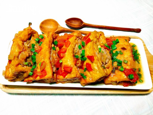 Món đậu nhồi thịt đơn giản nhưng lại ngon cơm
