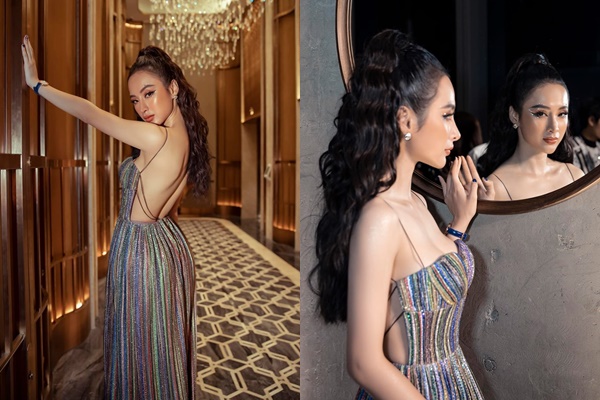 Mới đây, Angela Phương Trinh có màn xuất hiện đầy bất ngờ với sự trở lại đầy sexy khiến dân tình không thể rời mắt. Theo đó, xuất hiện tại buổi giới thiệu bộ sưu tập thu đông của thương hiệu thời trang bình dân nổi tiếng thế giới tại TP HCM, tối 30/8, Angela Phương Trinh chọn chiếc váy khoe trọn lưng trần đầy quyến rũ.    
