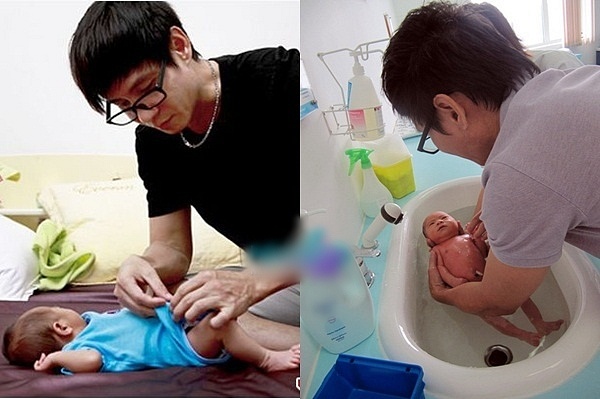 Lý Hải ông bố của 4 con nhỏ chăm con cực khéo tay như bảo mẫu chuyên nghiệp