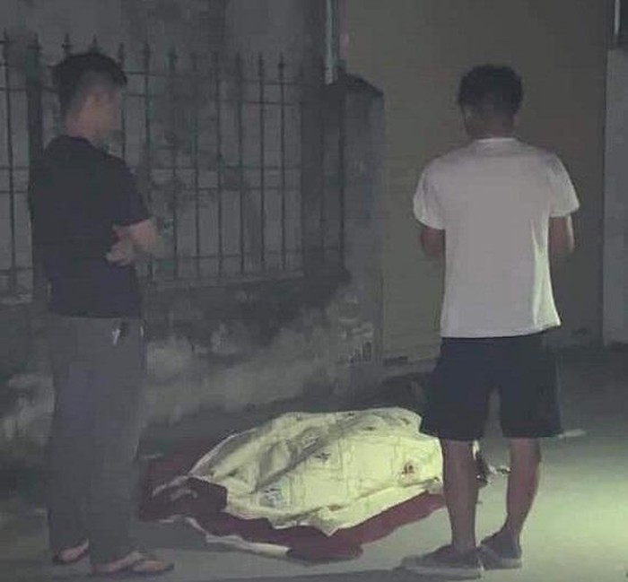 Hiện trường phát hiện thi thể nạn nhân.