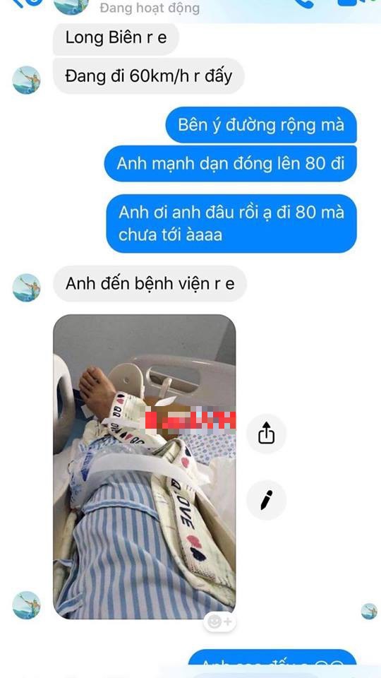 Hậu quả là anh chàng phải vào viện băng bó chân. Ảnh Beatvn