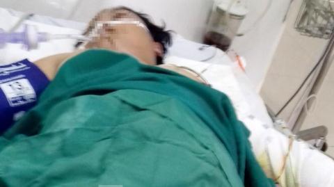Người vợ vẫn hôn mê và đang được theo dõi điều trị tại bệnh viện. Ảnh: TPO