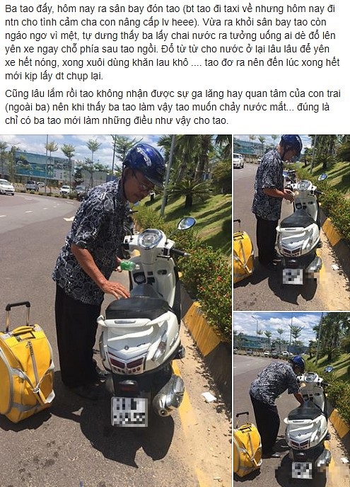 Câu chuyện được chia sẻ lên mạng xã hội.