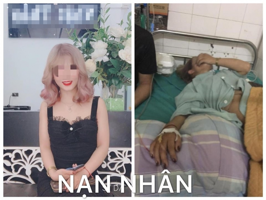 Cô gái bị đánh nhập viện vì mặc váy 
