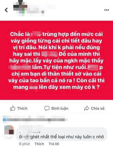 Bài đăng trên mạng xã hội của vị chủ quán.