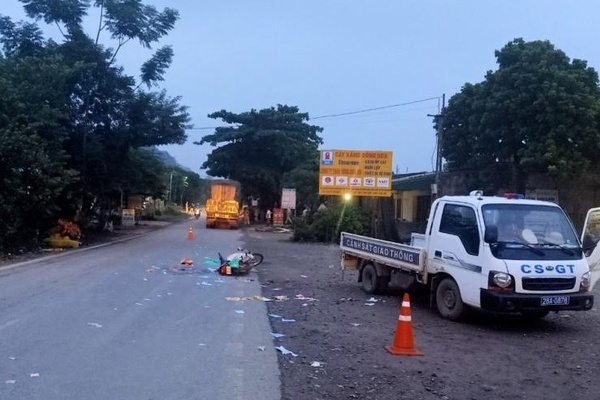 Hiện trường xảy ra vụ tai nạn.