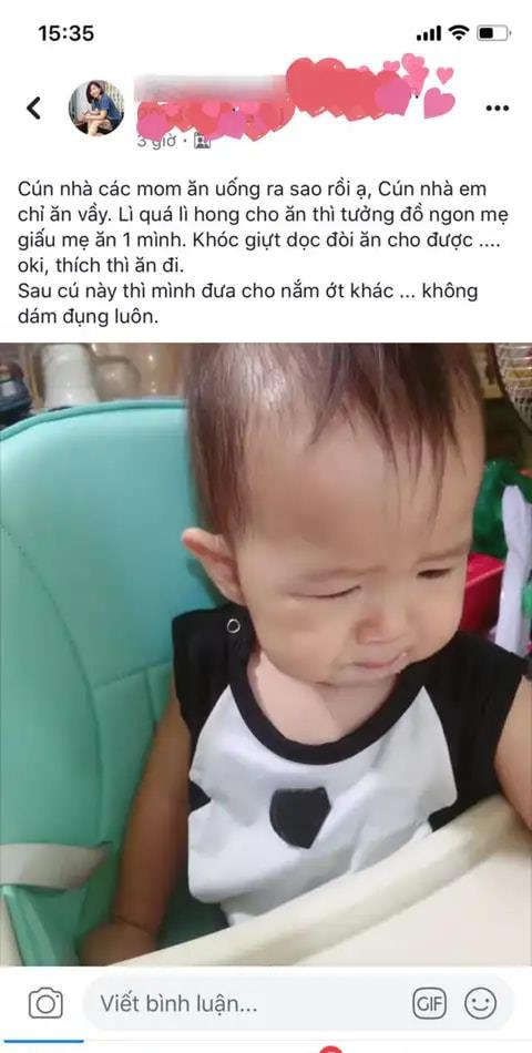 Bài viết được người mẹ chia sẻ lên mạng xã hội để 
