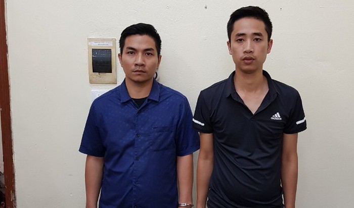 2 đối tượng bị bắt giữ (ảnh Công an cung cấp/Người đưa tin).