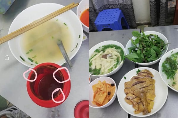 Cô gái phát hiện chai tương ướt có giòi ở quán bún ngan.