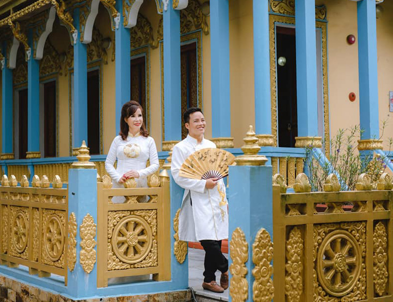 Ảnh cưới lần 2 của cô dâu 62 tuổi được chia sẻ.