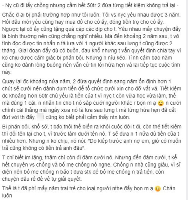 Câu chuyện được chia sẻ đã gây được sự chú ý của rất nhiều người.