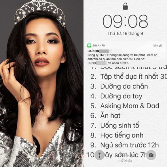 Bên cạnh tiết lộ việc duy trì Shbet16 chơi game trực tuyến lành mạnh thì Hoàng Thùy cũng khó chịu vì những tin nhắn làm phiền từ công ty thông tắc cống và bể phốt.  