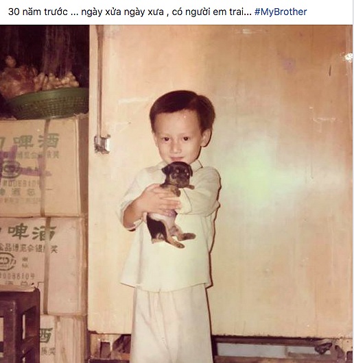 Cả hai anh em đều sở hữu vẻ điển trai ngay khi còn bé.    