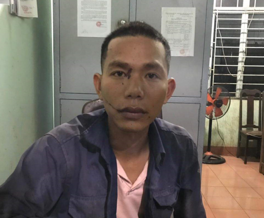 Nghi can Nam tại cơ quan điều tra.