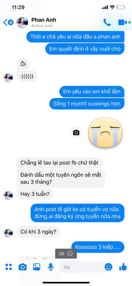 Erik tuyên bố ngưng tuyển vợ trong… 3 kiếp.