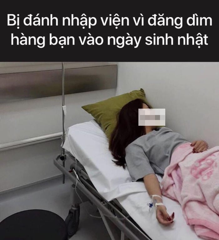 Cô gái bị bạn đánh phải nhập viện vì đăng ảnh dìm hàng.