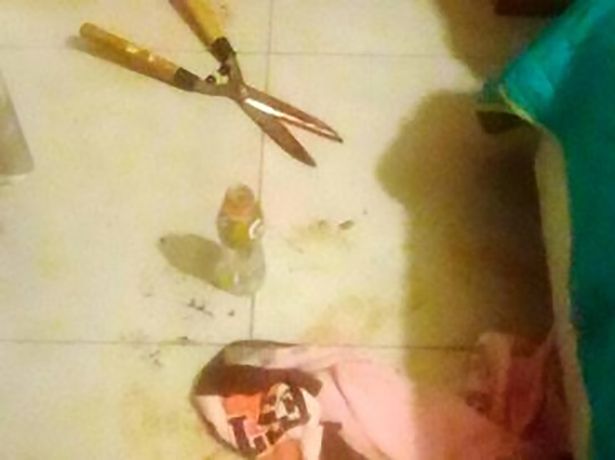 Chiếc kéo mà cô gái cắt 