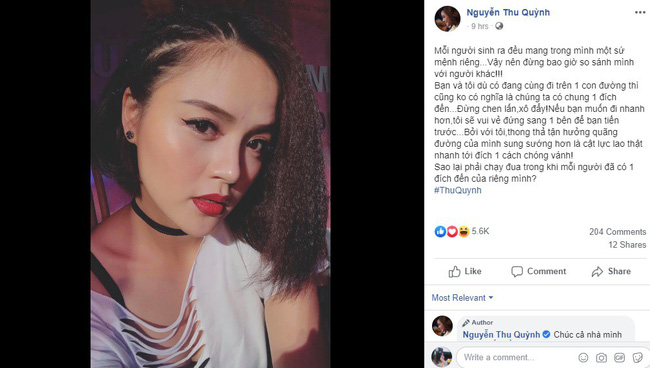 Mới đây nhất trên trang cá nhân, nữ diễn viên 