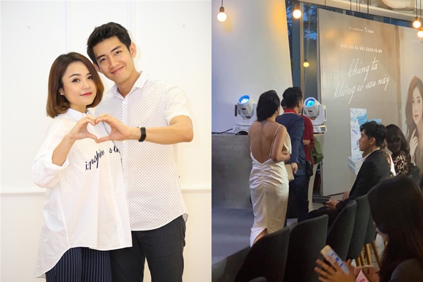 Thái Trinh - Quang Đăng sau chia tay đã có dịp hội ngộ khi tham dự buổi công chiếu MV 
